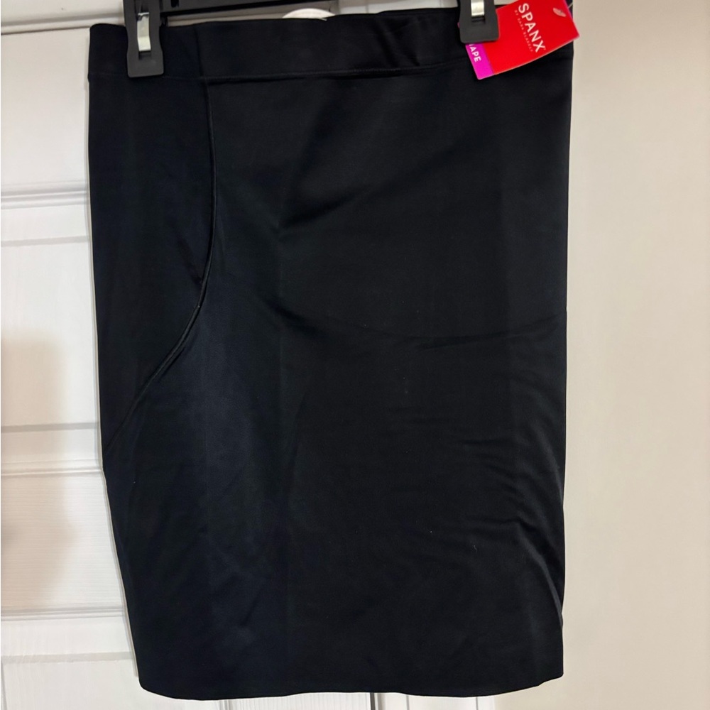 SPANX Black Knee-Length Pencil Skirt